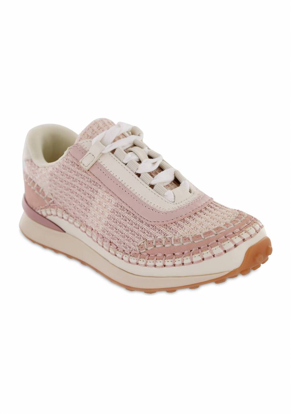 NEW MIA SHOES girl's karin knit sneakers in blush